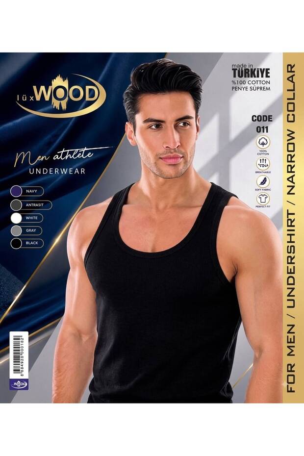 Men's Athlete Undershirt 100% Cotton Supreme Fabric, Comfortable Fit, Soft Texture – Code: 0011
