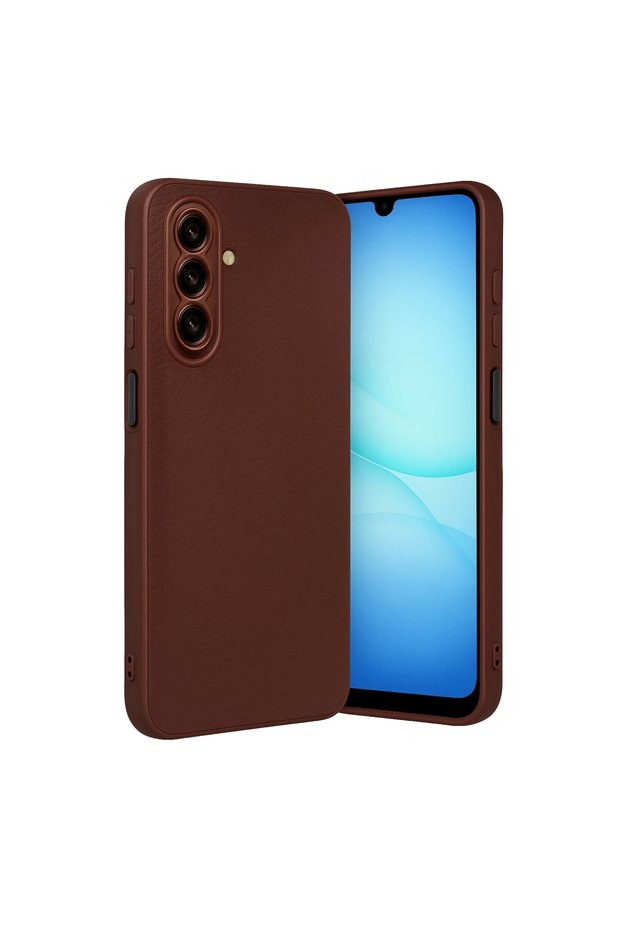 Samsung Galaxy S26 Fe Case Leather Look Thermax Silicone Case - Burgundy