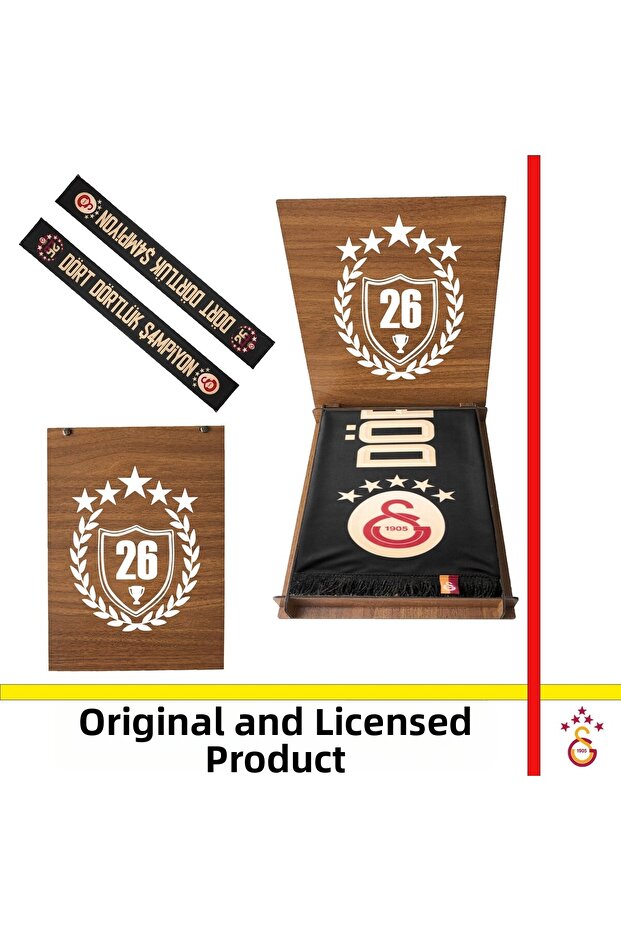 Licensed 26 Championship Black Scarves and 26 Championship Boxes