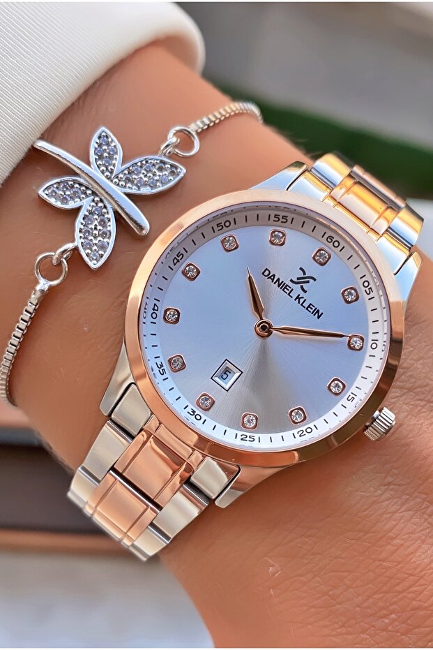 Black Color Waterproof Women's Wristwatch - With Bracelet Gift
