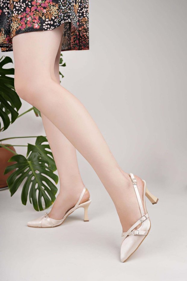 Uraz 500 Skin Satin Double Buckle Women's Sandals