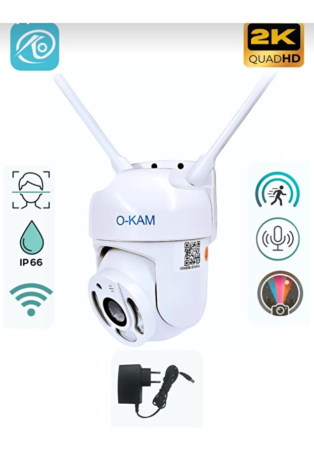 r-market 3mp wifi Akıllı Güvenlik Kamerası Gece Renkli 355° döner Karşılıklı konuşma dış ve iç mekan kamerası