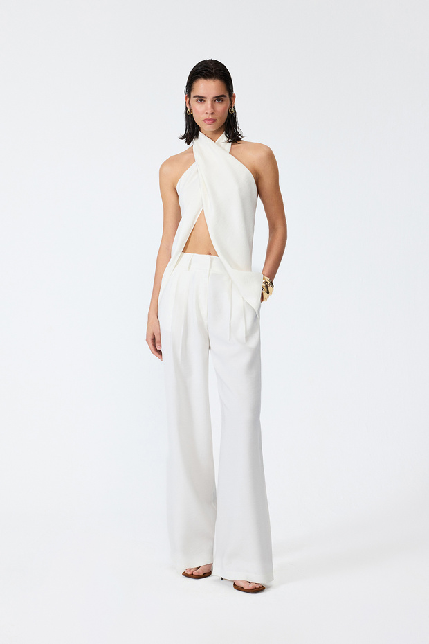 Double-breasted collar blouse - 2