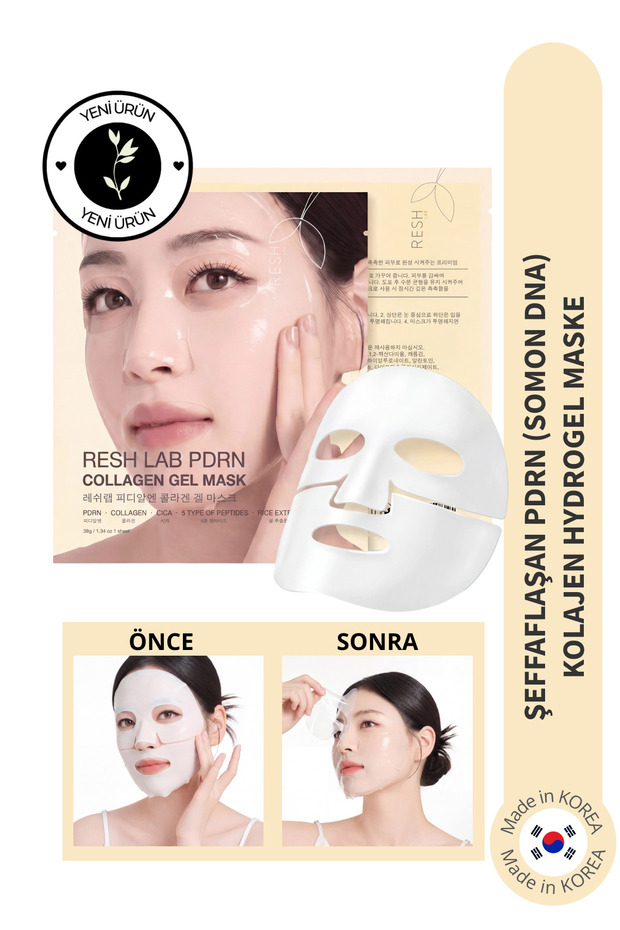Pdrn Collagen Gel Mask - Hydrogel Face Mask Containing Collagen and Pdrn