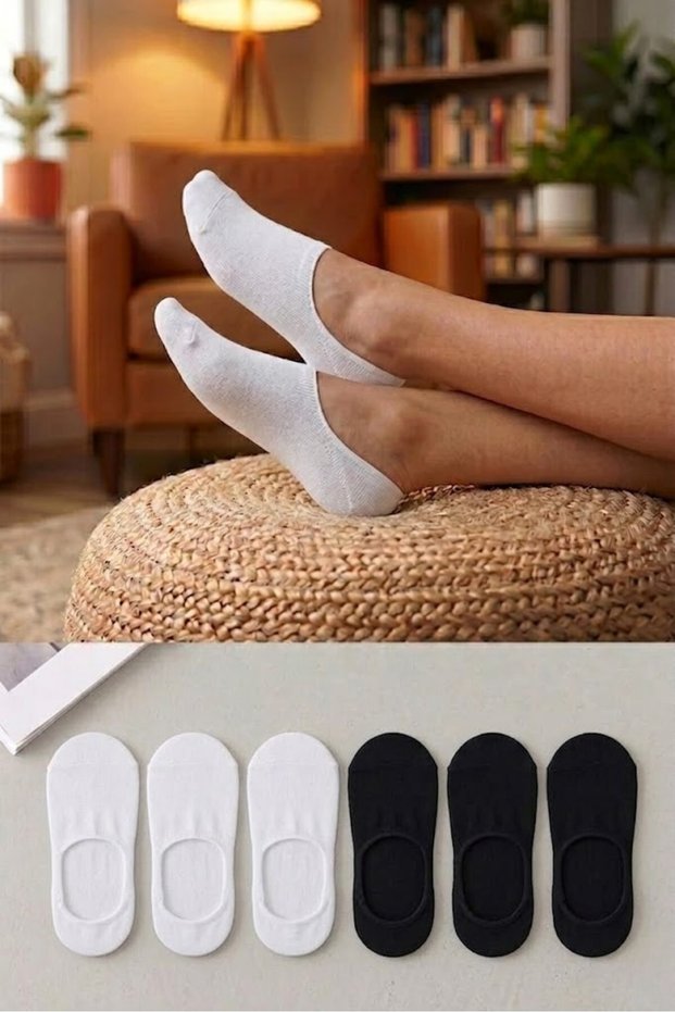 6 Pairs of Cotton Women's Ballerina Socks