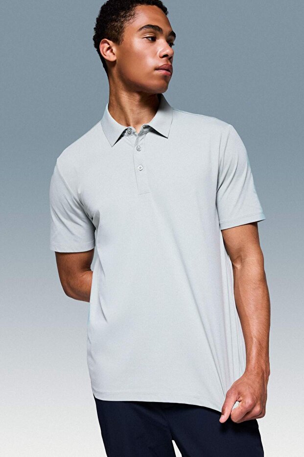 Standard Fit Short Sleeve Basic Polo T-Shirt H0474Ax26Sm