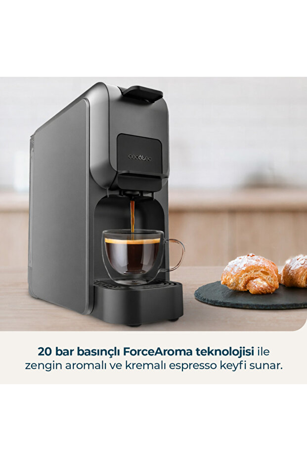 Freestyle Compact Black Espresso Makinesi Kompakt Güçlü 20 Bar - 5
