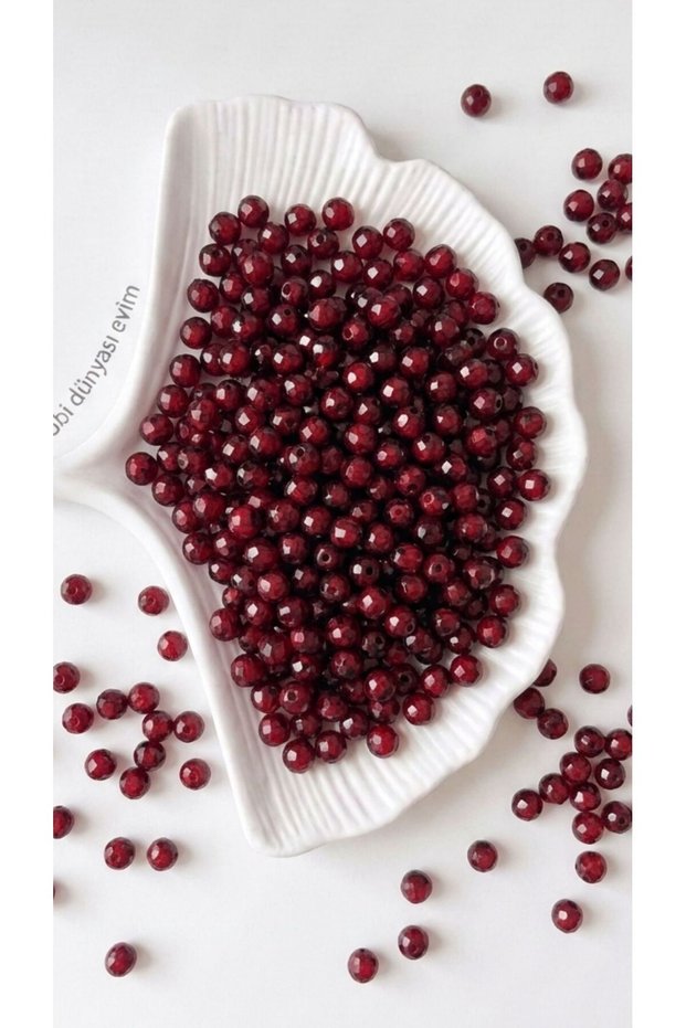 25 Grams – Cherry Rotten/Dark Burgundy Color Beads, 1. Quality
