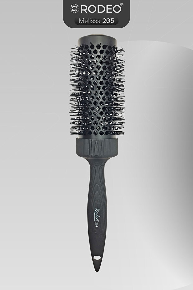 Black Melissa 205 Hair Brush Blow Drying, Combing, Styling - Heat Resistant 60mm