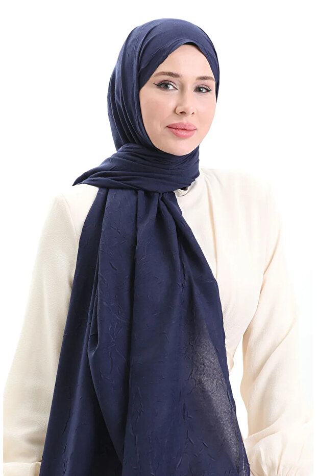 شال بامبو 70281-24 أزرق داكن