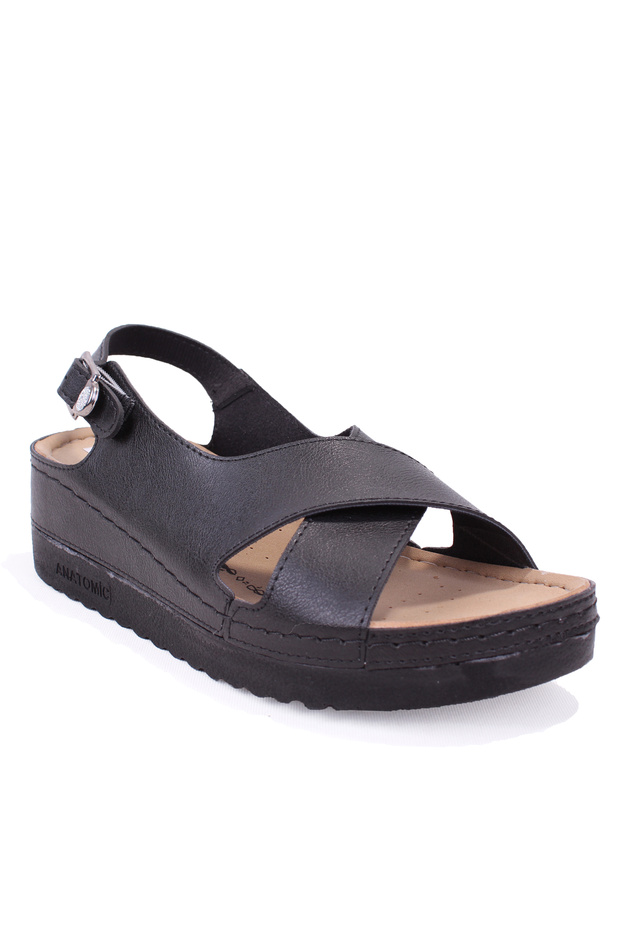 Dza37-3031 Black Daily Orthopedic Women's Sandals