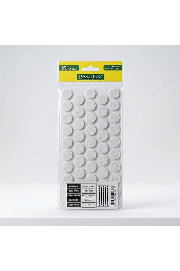 Diameter 20 mm 50 Pack White Furniture Felt Floor & Parquet Protector