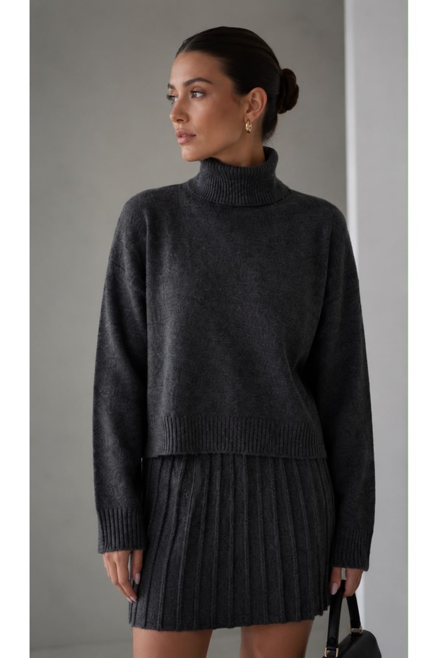 Women's Winter Skirted Two-Piece Set