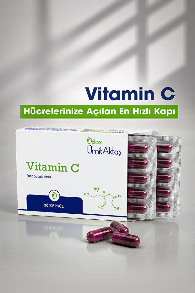 Vitamin C - 30 Bitkisel Kapsül - 1