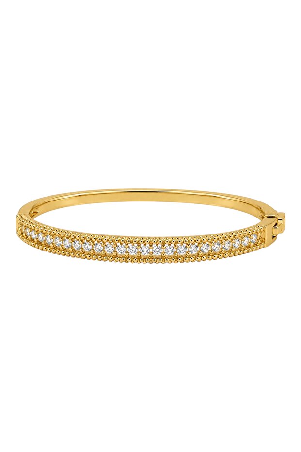Diva Charm Gold Color Women's Stylish Stone Handcuffs