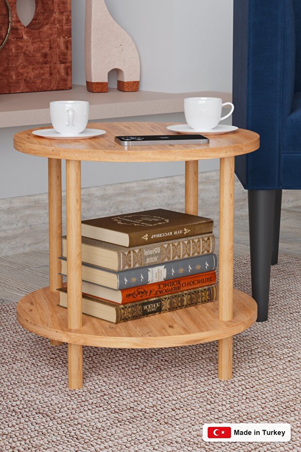 Round Wooden Leg Zigon Coffee Table Center Table Coffee Table