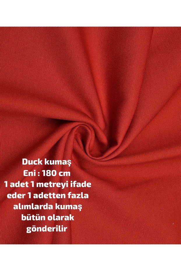 Duck Fabric Has Water and Stain Repellent Properties, Suitable for Embroidery (Red 100 X 180)