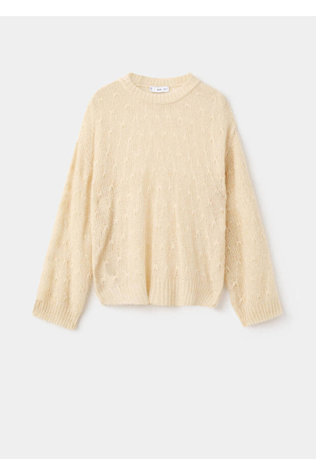 Openwork knitted sweater - 3