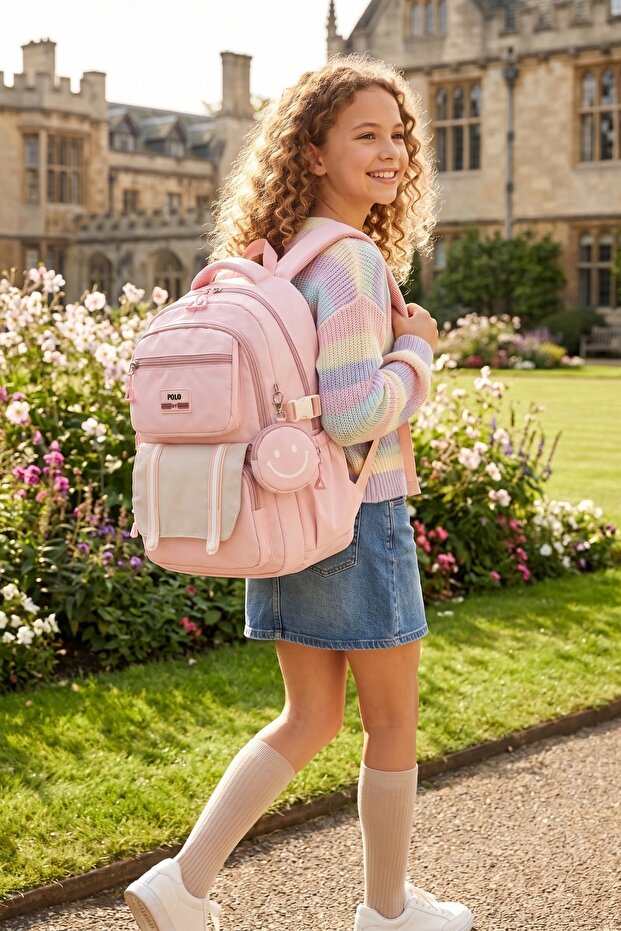 My Polo 11060 Girls' School Bag & Boys' School Bag, Elementary School, Middle School, High School Backpack