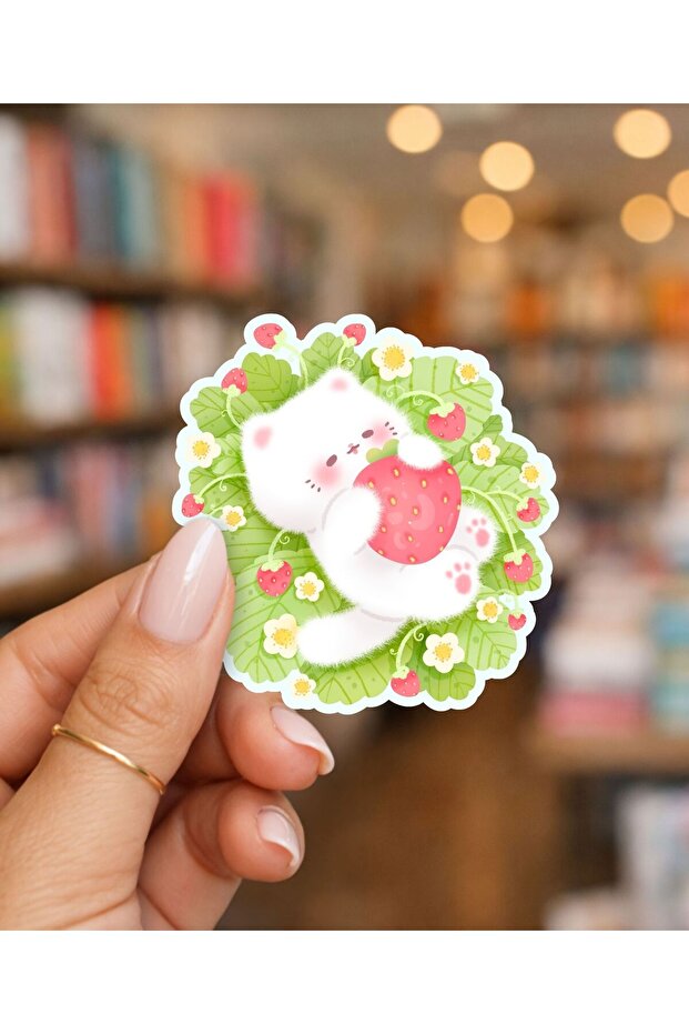 Tekli Sticker - Strawberry Cat