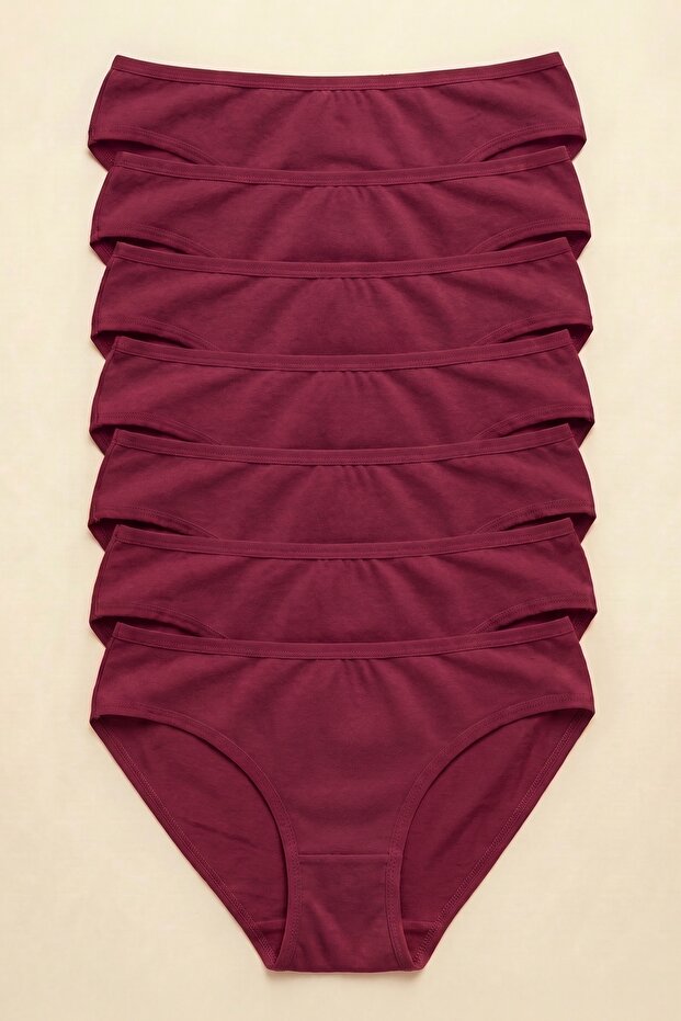 Women's Bikini Panties 7 Pack Cotton Breathable Daily Use