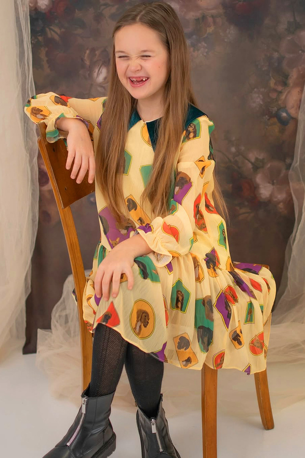 Dog Pattern Dress - 4