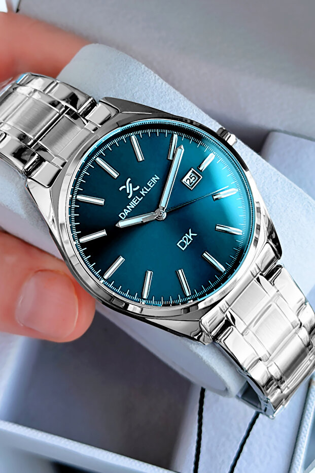Original Men's Wristwatch 3 Atm Water Resistant Silver Color Steel Watchband Dker2054C4
