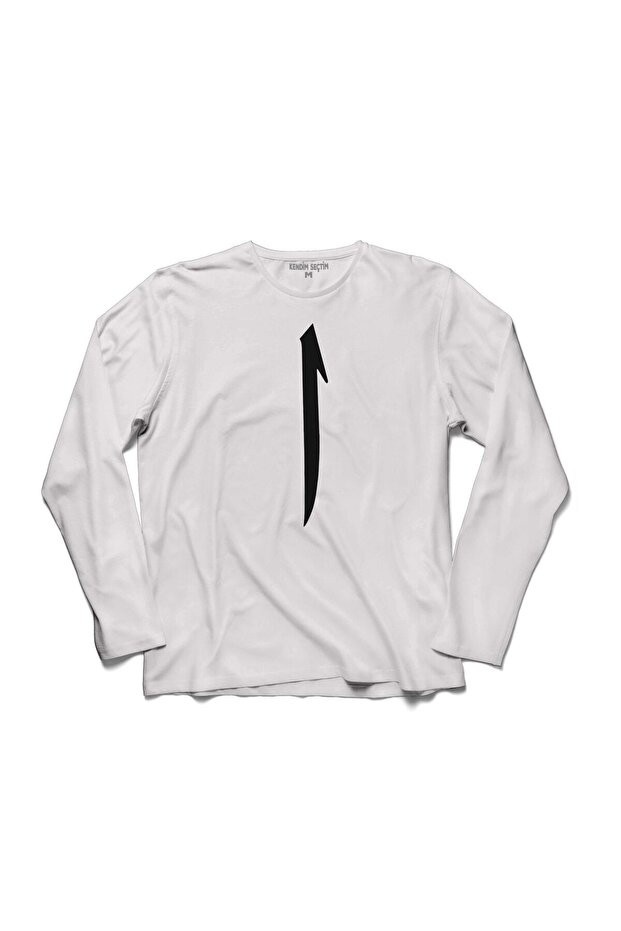 Men's T-Shirt Elif Vav Infinity Mevlana Sufism Arabic Long Sleeve