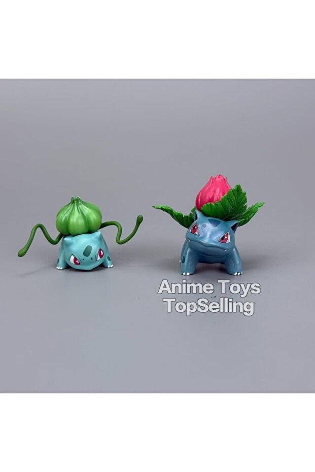 B 3.5-13cm Anime Pokemen Figure Bulbasaur Evolutionary Combination Action Figures Pvc Statue