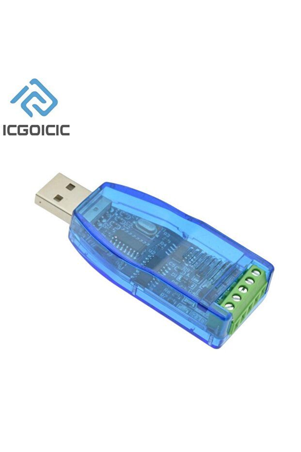 وحدة اتصال صناعية من نوع USB إلى RS485 من ICGOICIC، ثنائية الاتجاه، نصف مزدوجة، تسلسلية