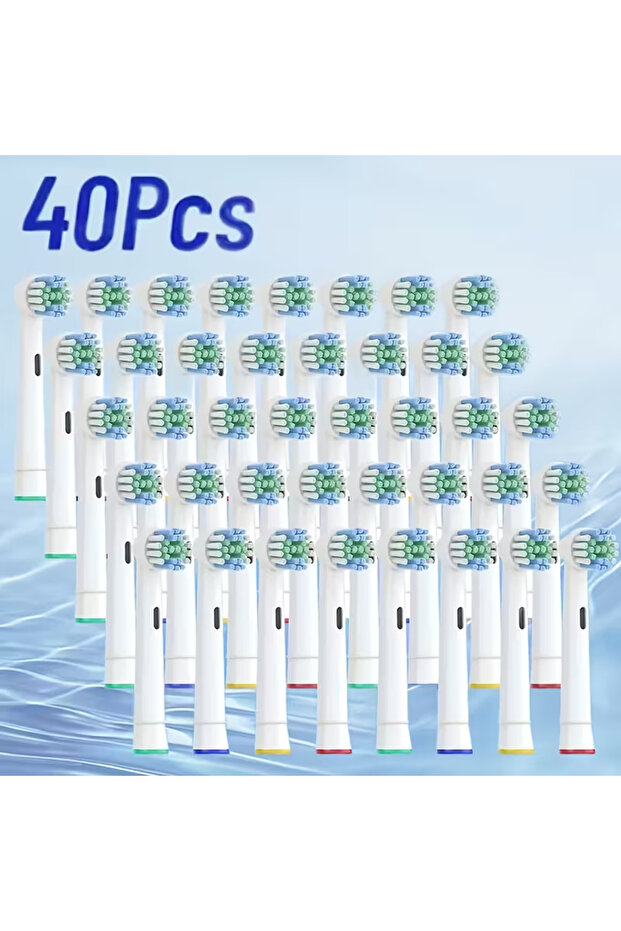 40pcs 4/8/16/20/40Pcs Replacement Toothbrush Heads Compatible with Oral-B Braun Professional Electri