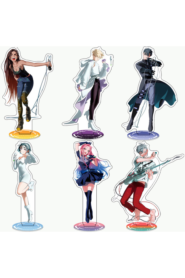6PCS Set Alien Stage Acrylic 15cm Sign by Till IVAN LuKa, Collectible Figurine