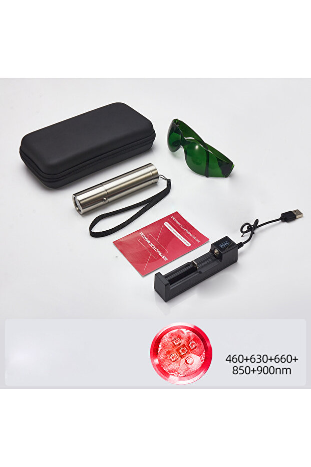 5PCS LED Blue & Red Light Therapy Device with 5 Wavelengths Near Infrared 900nm Light Therapy for Bo