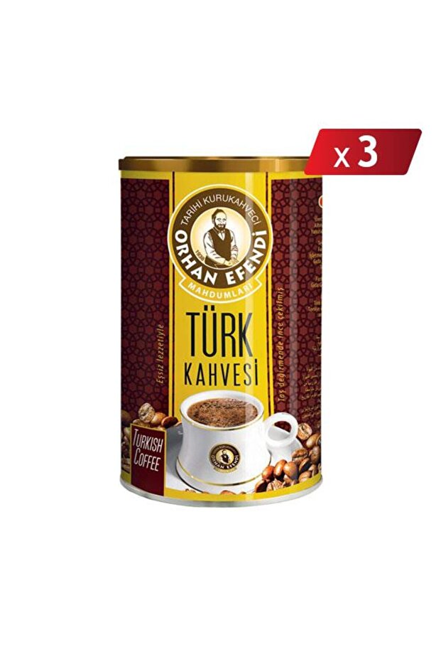 Turkish Coffee Tin 500 Gr - Pack of 3