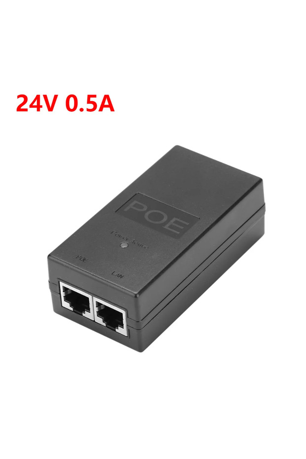 24V 0.5A 24V/48V 0.5A Desktop POE Power Injector Ethernet Adapter Surveillance CCTV for IP Camera Po
