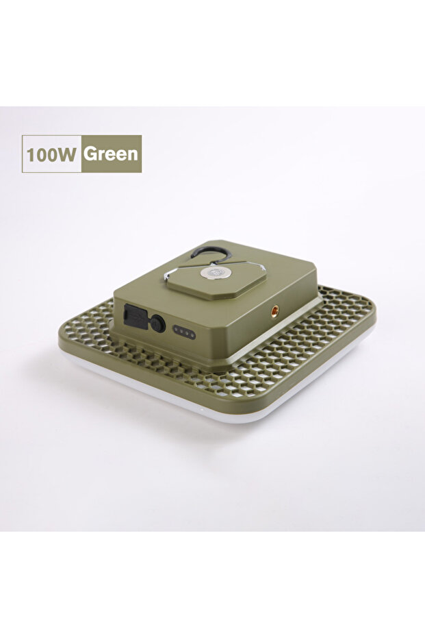 UB-L4-Green 18000mAh 100W Rechargeable LED Camping Lantern Strong Light Magnetic Portable Torch Tent