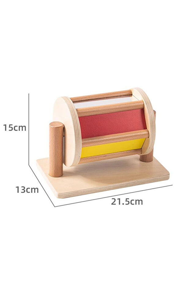 Spning Drum Montessori teaching AIDS,spning drum rotating rainbow, baby intelligence, baby children'
