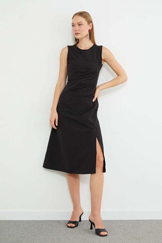 Beli Drapeli Slit Midi Dress