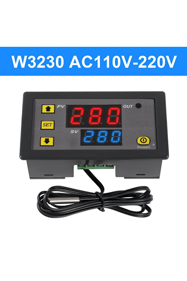 110-220V W3230 Mini Digital Temperature Controller 12V 24V 220V Thermostat Regulator Heating Control