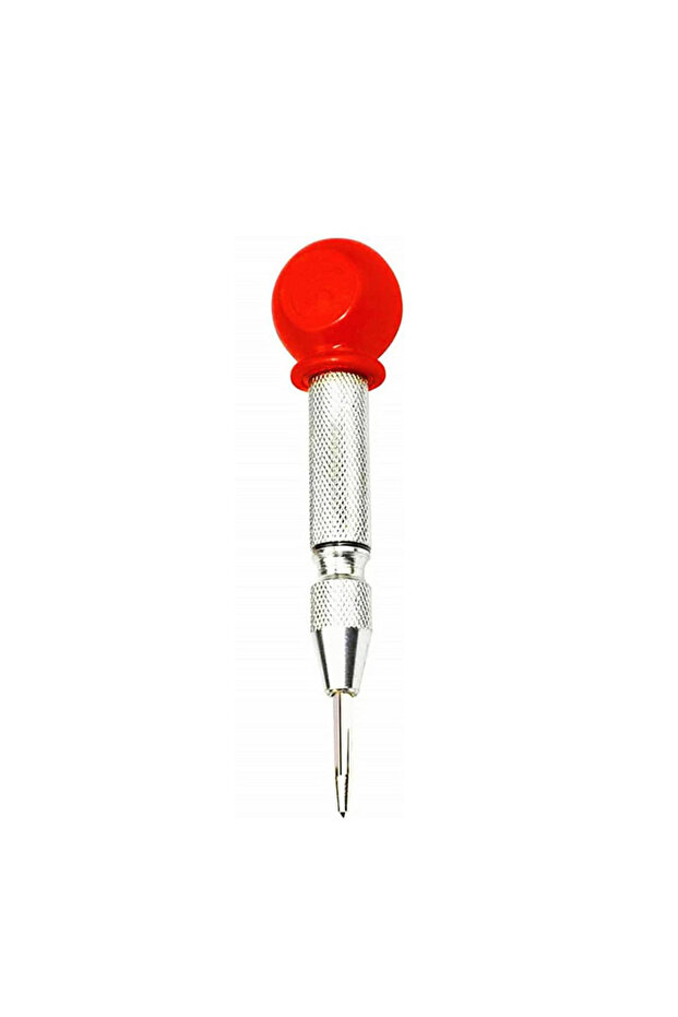 Silver New Automatic Center Punch Glass Breaker Window Puncher Bit Center Punch Eyelet Automatic Spr