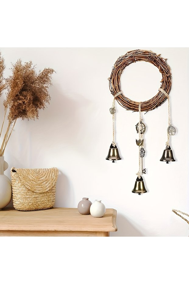 tt-smscb-0687-1 1pc Home Decor Pendant Vintage Bell Decoration Vintage Key Bell Suitable for Hobbyis