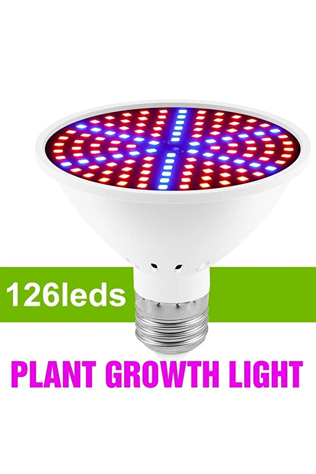 E27 126leds E27 LED Plant Grow Light Full Spectrum Indoor Hydroponics Flower Seedling Vegetables Cul