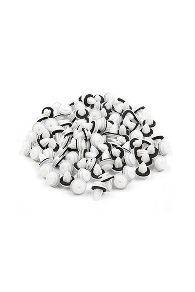 White SEAMETAL 100Pcs Car Fastener Clips Universal Door Trim Panel Clip Fasteners Auto Bumper Rivets