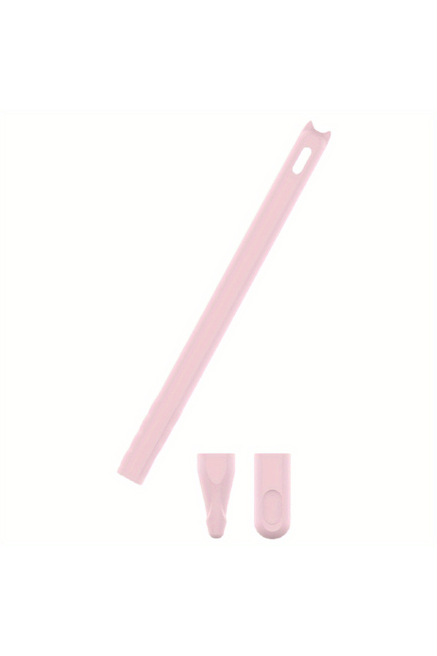 Pink Good quality Cartoon silicone pen case for ApplePencil 2 generation Anti-slip and anti-drop tab