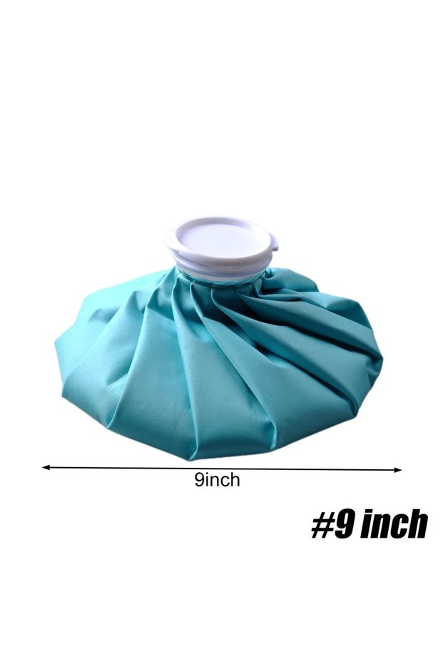 Sky Blue-9inch Reusable Ice Bags Medical Cold Pack Hot Water Bag for Injuries Pain Relief Health Car