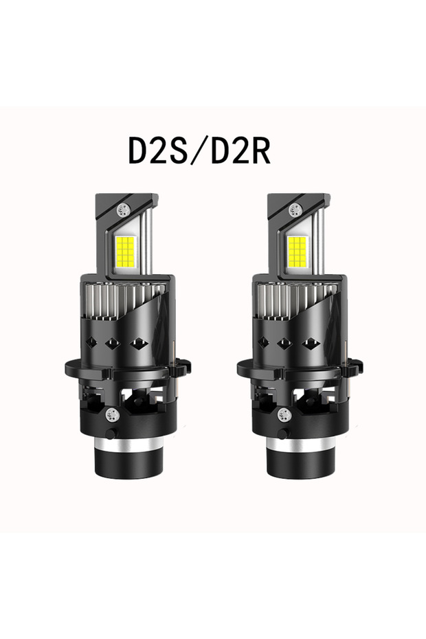 مصباح أمامي LED طراز D2S (قطعتان) و D1S، إضاءة بيضاء 6000 كلفن فائقة السطوع، D2S D2R D4S D4R، شريحة ثنائية الجانب للسيارات