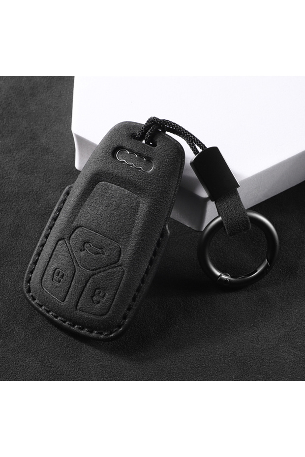 B3 Leather Car Remote Key Cover Case Shell For Audi A4 B9 A5 A6 8S 8W Q5 Q7 4M S4 S5 S7 TT TTS TFSI