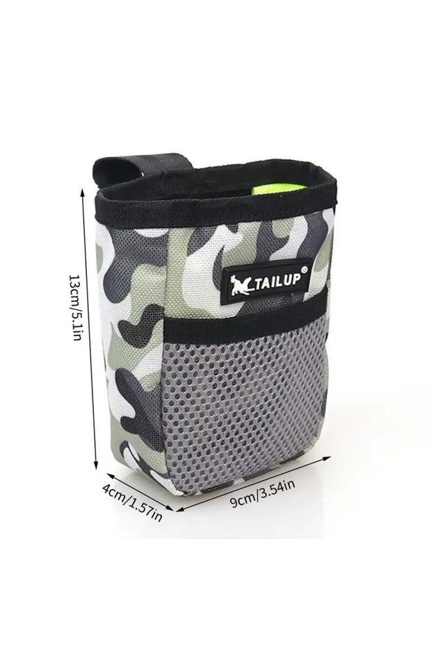 Camo Pet Food Treat Bag Waist Pouch Dog Accessories For Dog Outdoor Training Snack Training Obedienc