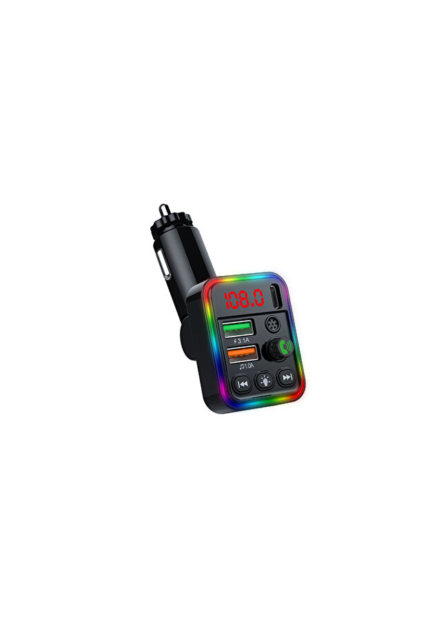 محول بلوتوث للسيارة MP3، منفذ USB من النوع C، شاحن سريع للسيارة بتقنية PD، جهاز إرسال FM، مشغل موسيقى MP3، هاتف محمول