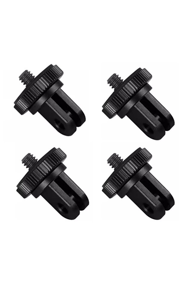 4pcs black For Insta360 X5/X4 Aluminum Alloy 1/4 Inch Tripod Mount Adapter for DJI Action 5/4 GoPro